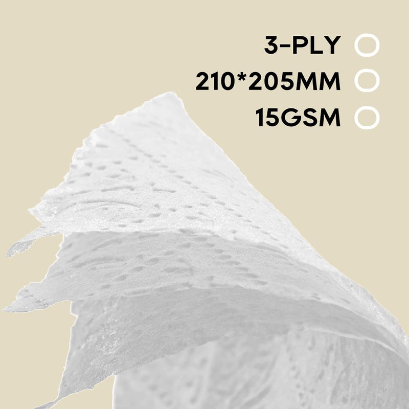 Eco boom Soft Pocket Tissues, Travel Size, 3-Ply, Hypoallergenic, 144 Packs, Eco-Friendly Facial Tissues for Car, Purse, and School - Image 2